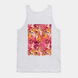 Summer Festival Marble - Digital Paint Spill Tank Top